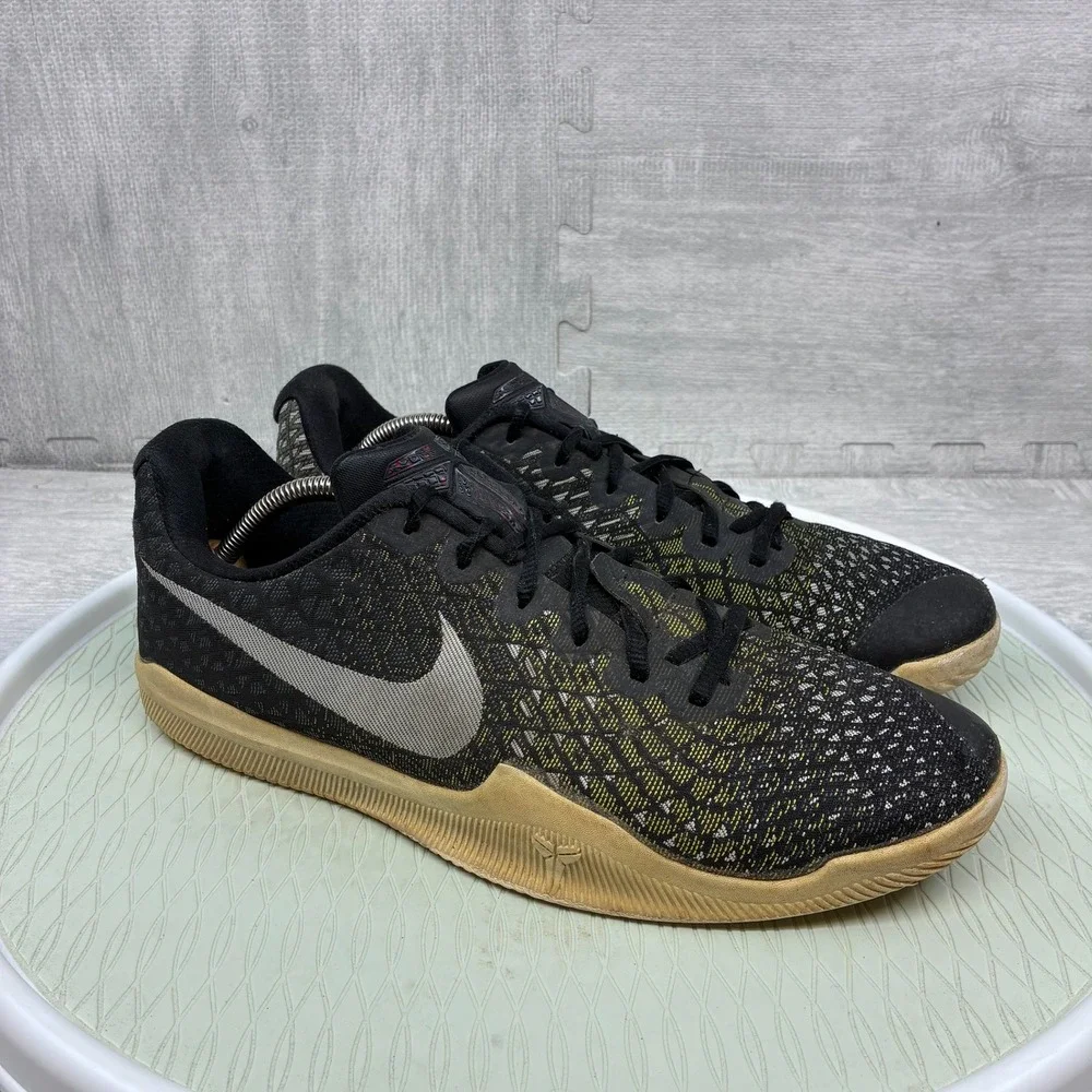 Nike Kobe Mamba Instinct Mens 12 Black Gold Basketball Shoes 852473-017